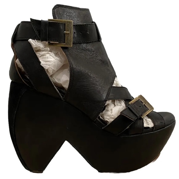 GEE WAWA Platform Claw Wedge Ankle Strap Sandal Open Toe Mega Platform Gladiator - Picture 2 of 12